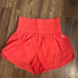 Red Free People Movement Shorts